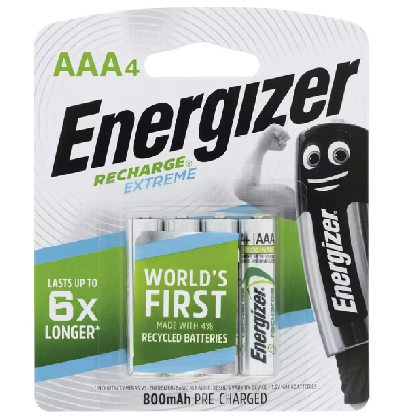 Energizer RECHARGE EXTREME 4AAA 800mAh 4PC/Pack